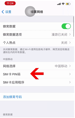 文罗镇苹果14维修网分享如何给iPhone14的SIM卡设置密码 